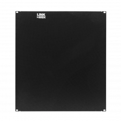 RAP-12 LINKMADE Panel Ciego 12U 534mm Obturador para Rack de 19 Pulgadas en Chapa de Hierro Negro