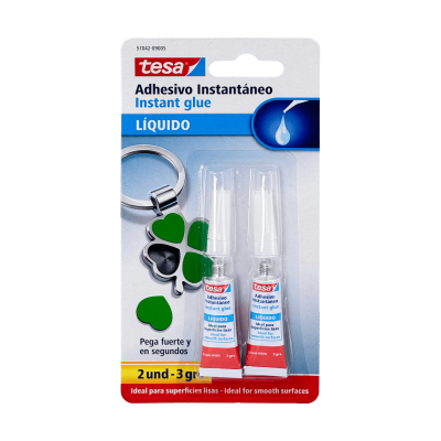 SUPER-GEL TESA Adhesivo Gel 2x3gr Pegamento instantaneo Multiuso