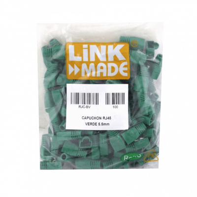 RJC-BV Verde Bolsa-100-unidades Capuchon p/RJ45