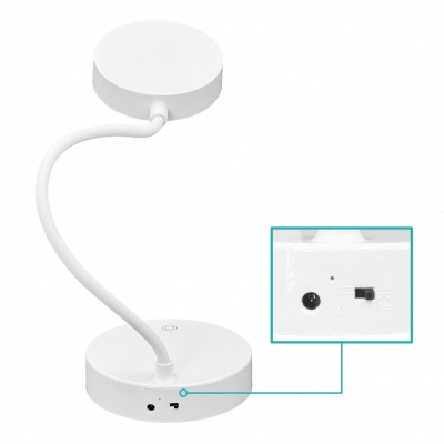 DIM-LED Lampara LED Dimeable-Touch inc-Pila 18650 Litio Recargable USB-AM