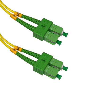JFSAA2 Cable de Fibra Óptica Monomodo Dúplex SC/APC-SC/APC de 2 metros, 9/125µm, cubierta LSZH