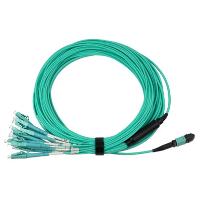 JF3LM6 6mt OM3 12-LC/1,5mt 1-MPO/4,5mt MultiModo MM Jumper Cable Fibra