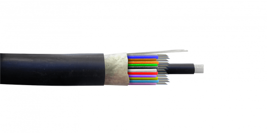 CFSK144 Monomodo 144-Hilos-G652D 12x12-Tubos Cable Exterior-PE 9/125um 16mm