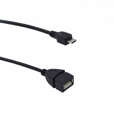 USBAHB OTG 10cm A-Hembra MicroB-Macho A/MicroB Cable USB 0,1m