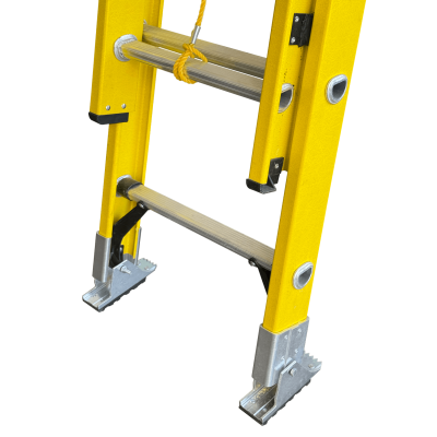 ESFA-428 3,8-7,60mt 140kg Escala Extensible de Fibra De Vidrio 28-Escalones