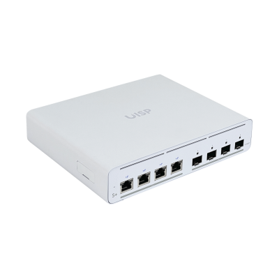 UISP-S-PLUS UBIQUITI Switch 4-2500-PoE27V 4-SFP+10G 27V/160W-tot 100-240VAC