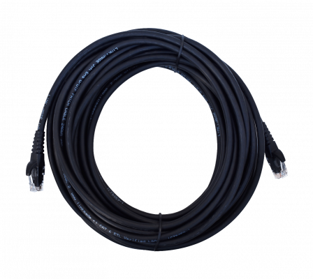 CP6N-100L LINKMADE CABLE PATCH CAT6 NEGRO 10 METROS LSZH CONECTORES MOLDEADOS