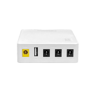 DC-UPS-10 UPS CC 37Wh 10000mAh entrada:12V-2A salida:5V 9V/2A 12V/1,5A USB/Conector Batería-Litio