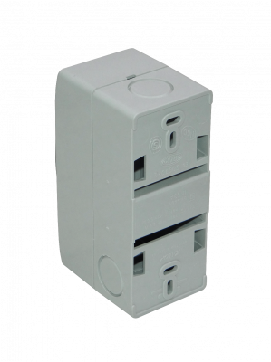 CAJA-DIN2 KALOP Con Cubierta 18mm De Ancho 46mm De Alto Envolvente Plástica Para Interruptores Automáticos Carril Din