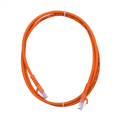 CP6B-15L LINKMADE Cable de parcheo CAT6 NARANJA LSZH 1,5 metros con conectores inyectados multifilar