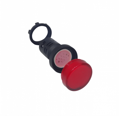 PILOTO-LED-R Rojo Luz Piloto LED 220VAC 20mm-diametro 28mm-cabeza 51mm-altura