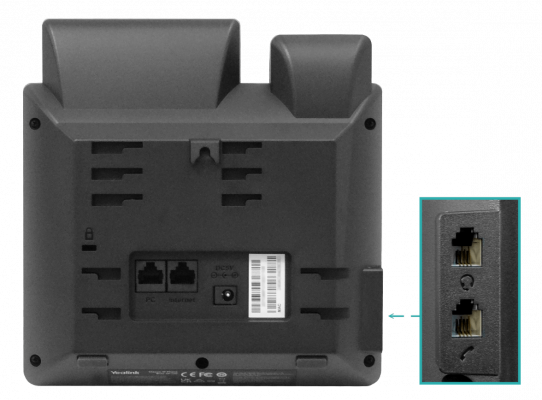 SIP-T30P YEALINK 1-Cuenta-SIP 2-Puertos-LAN incluye 5V3W PoE-af RJ9-Auricular Pantalla-sin-retroiluminar Teléfono IP