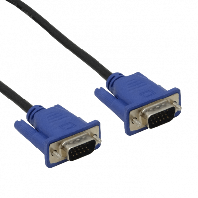 VGA-2MM 1,8 metros HDB15 Macho-Macho DB15-M VGA-M Cable de Video Negro Apantallado 180cm