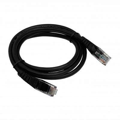 CPN-10L LINKMADE 1MT CAT5E NEGRO LSZH CABLE DE CONEXIÓN MOLDEADO MULTIHILO