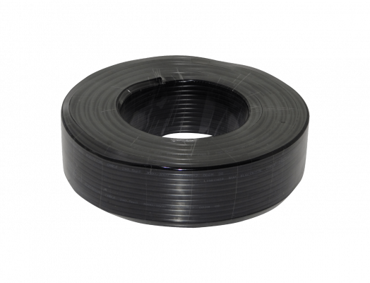 CORDON5-2. Cable eléctrico negro RVV de 2 conductores 0,50mm² longitud 100 metros capacidad 2-3A a 300V calibre AWG20
