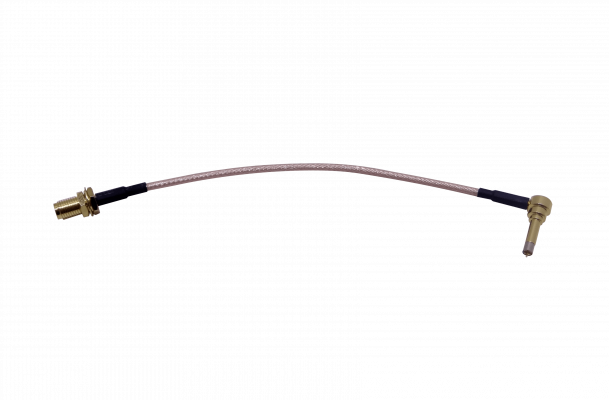 CA-IP9PSJ IP-9-Macho-90º .SMA-Hembra Cable Coaxial RG316 11cm