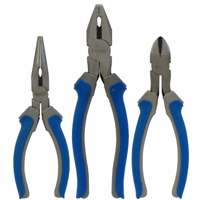 KIT-ALICATES FERRETOOLS Juego de 3 Pinzas Universal, de Corte y de Punta Fina de 8 Pulgadas F5209