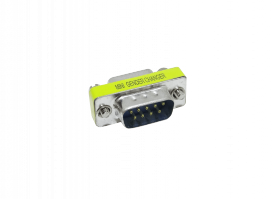 DB9-MH Adaptador de Conexión Serial DB9 Macho a Hembra sin Cable, Modelo DE-09/HM