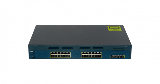 WS-C2970G-24TS-E CISCO REACONDICIONADO 24 Puertos 1000 4 Ranuras SFP Consola RS232-RJ45/DB9-H Conmutador Montable en Rack 1.5U
