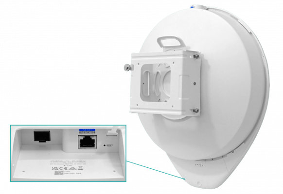 AF60-XG UBIQUITI 60GHz/57-66 6Gbps 4km 1-10G 1-SFP+10G 5Ghz-866mbps incluye48V GPS