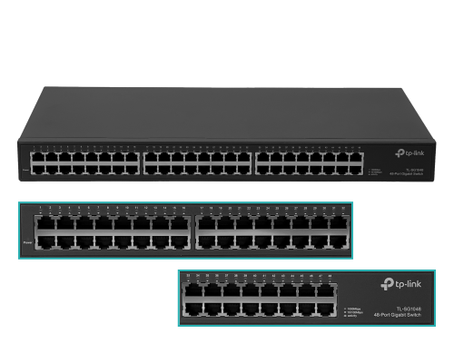 TL-SG1048 TP-LINK 48-Puertos-1000 Conmutador Gigabit no-Gestionable Rack