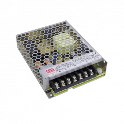 LRS-100-48 MEANWELL Fuente de Alimentación de Marco Abierto 110W, Salida 48V 2,3A, Entrada 100-240VAC, Voltaje Regulable