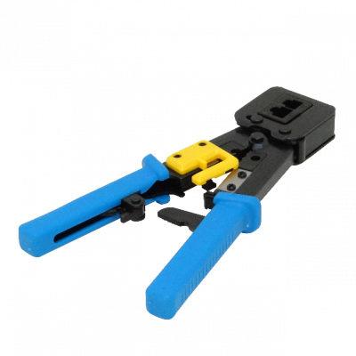 CRIMP-EZ Tenaza ponchadora profesional para conectores RJ45, RJ12 y RJ11, compatible con fichas 6 y 8 posiciones