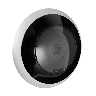 UVC-AI-360-W UBIQUITI Color blanco Cobertura total 360 grados PTZ Resolución 5 megapíxeles 1920x1920 Visión nocturna infrarroja Distancia 1 a 1000 metros Alimentación PoE activa Protección IPX4 Resistencia a impactos IK08