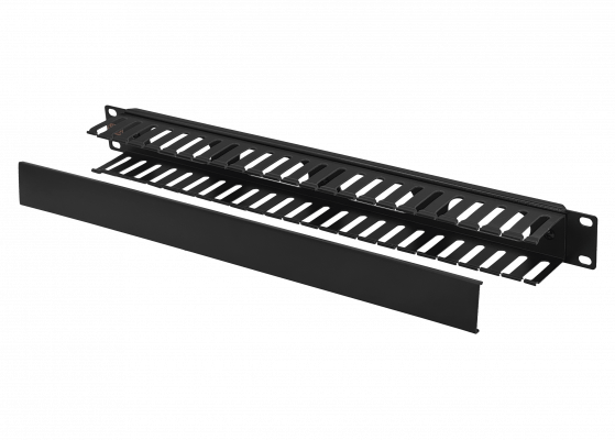 RAD-1PL LINKMADE Bandeja organizadora metálica-plástica de 1U para rack de 19 pulgadas, profundidad 53mm