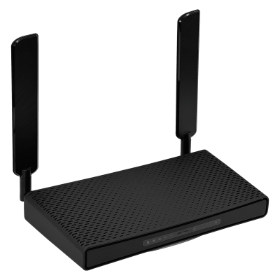 HAP-AC3 MIKROTIK Router inalámbrico de doble banda 2,4/5GHz con 2 antenas RP-SMA de 3/6dBi, puerto USB, AC1200, 5 puertos 10/100/1000 y PoE pasivo de entrada/salida en puerto 1, nivel de licencia 4