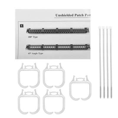 PP524L LINKMADE Panel de Parcheo 24 Puertos RJ45 CAT5E UTP 1U con Certificación UL