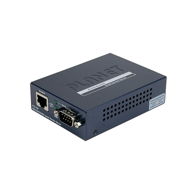 ICS-110 PLANET Gestionable 1-Canal-100 1-Puerto-DB9-Macho RS232 RS485/422 incluye-Fuente-5V Convertidor Ethernet
