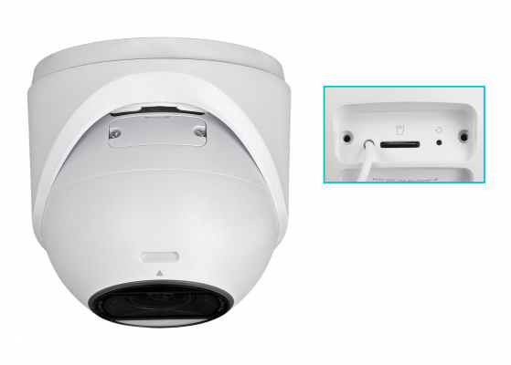 UVC-PRO-TURRET-W UI Blanco Domo Compacto 8MP IA 2,36x Zoom 1-1000 IP66 IK04 Cámara de Red IR40 Requiere PoE+