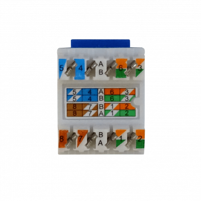 KP6AF FURUKAWA Conector Hembra RJ45 Keystone Azul Categoría 6 UTP Multilan Punch 35030607