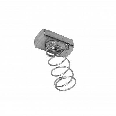 TUER-12 Tuerca con muelle rosca interna 1/2 pulgada para fijación en perfil 42x42mm