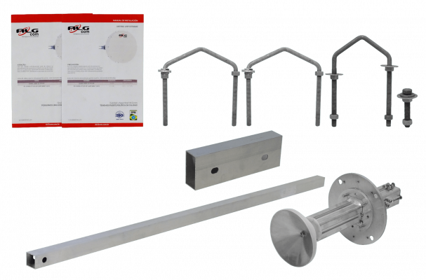 UHX-32 ALGCOM Antena integrada aislada y radiante 5GHz Longitud 0,9m Ganancia 30-33dBi Rango extendido 4,9-6,4GHz Configuración 2x2 Conectores 2-RPSMA-H