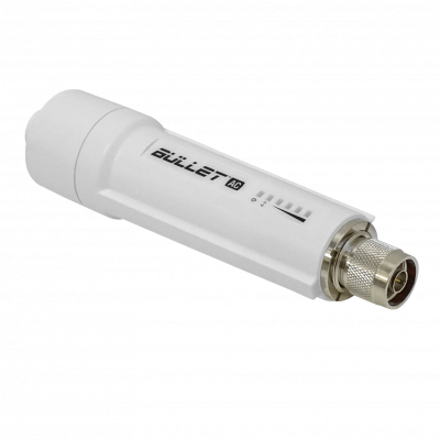 BULLET-AC UBIQUITI 2,4/5GHz 22dBm Punto-Acceso Exterior req/PoE-15-24V req-Antena 1-N-Macho