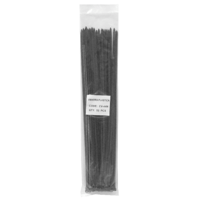 CV-44N Paquete de 50 Unidades Sujetacables de Nailon Negro 400x4.8mm Brida Plástica 4.8x400mm