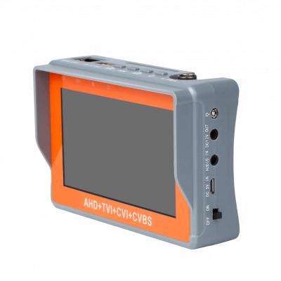 MONICAS Pantalla analógica PTZ de 4,3 pulgadas con resolución 2MP, entradas BNC-H y RS485, batería incluida, modelo ET-IV7S