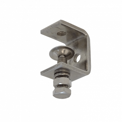 CLAMP-M8 Grapa en C de acero inoxidable con varilla roscada M8 y tuerca hexagonal