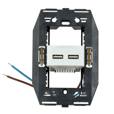 KEP-5 KALOP Módulo 2xUSB-AH 5V 2A 10W 100-240VAC necesita-Bastidor KS40490