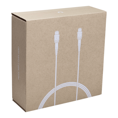 JF4MM100U UI 100 metros MPO-MPO 12-Fibras Configuración-B OM4 Multimodo MM Cable de Unión Óptica LSZH