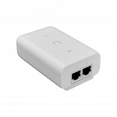 U-POE+30W UBIQUITI 2,5Gbps 48VDC 30W Inyector PoE+ 0,65A 802.3at Conforme a Normativa