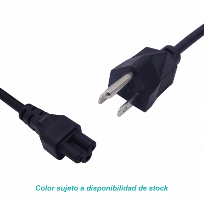 CAMT Clavija Americana-Macho a Toma Trébol-Hembra Cable de Alimentación 60cm USA EEUU