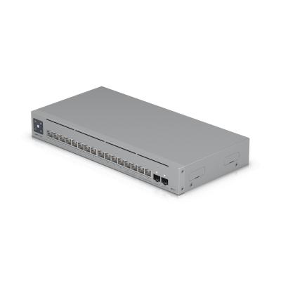 USW-PRO-MAX-16 UBIQUITI 12 Puertos 1GbE 4 Puertos 2.5GbE 2 Ranuras SFP+ de 10G Fuente USP opcional requerida Conmutador de Capa 3 UniFi