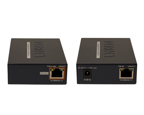 LRP-101U-KIT PLANET Conjunto Repetidor500mts-UTP 10/100mbps necesita-Alimentación/48-56VDC/PoEaf/at