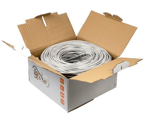 CB6C-UG3 LINKCHIP AWG24/0,5mm CCA Símil-Cat6 Gris Cable UTP 305m Aleación
