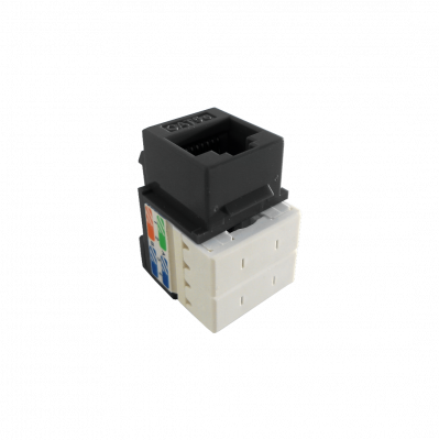 KP5NL LINKMADE Negro Cat5E U/UTP Jack Keystone Ponchable Conector Hembra RJ45