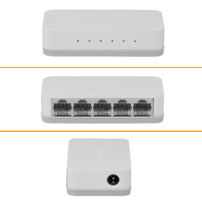 DES-1005A D-LINK 5-Puertos 100Mbps Switch de Escritorio no-Administrable no-Rack incluye 5v/0,5A