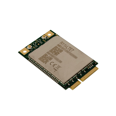 R11E-LTE7 MIKROTIK LTE CAT7 1/3/5/7/8/20/28/32/38/40/41 MiniPCIe 2-U.FL 4G/3G